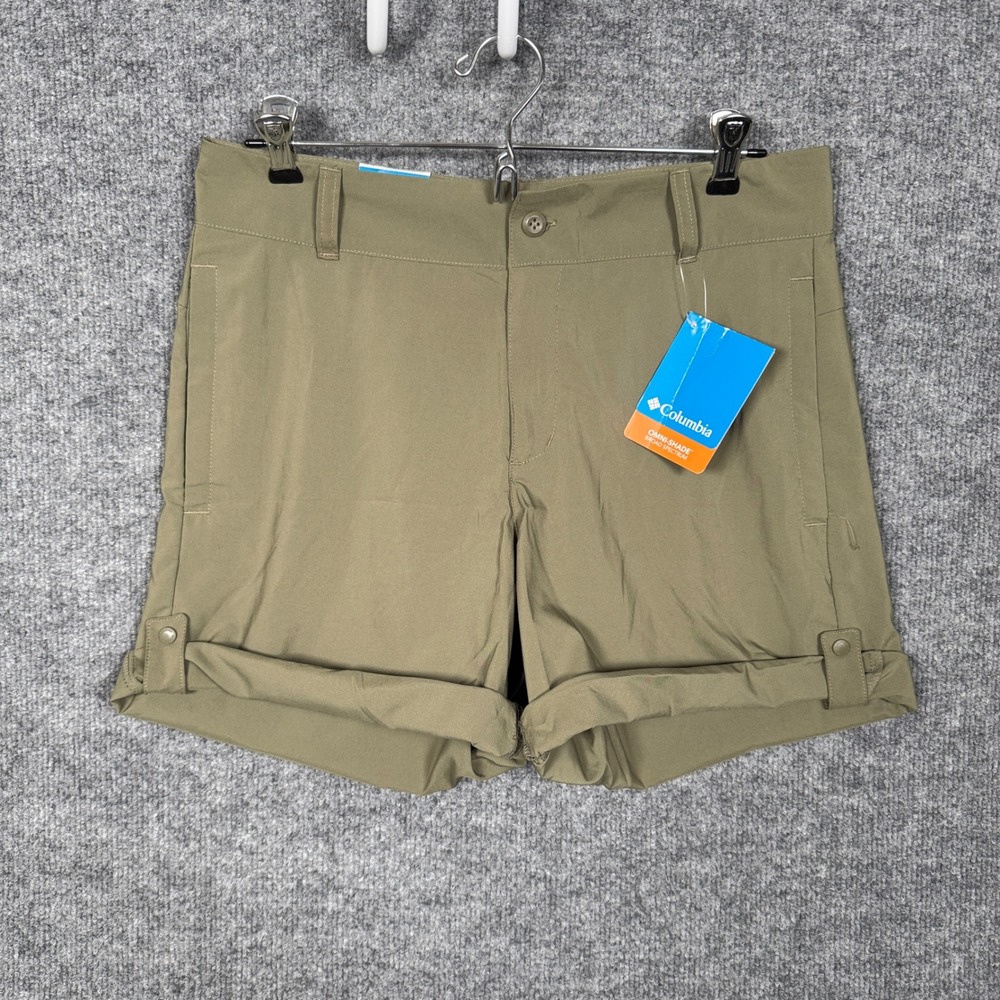 Columbia Olive Green Roll-Tab Women's Shorts